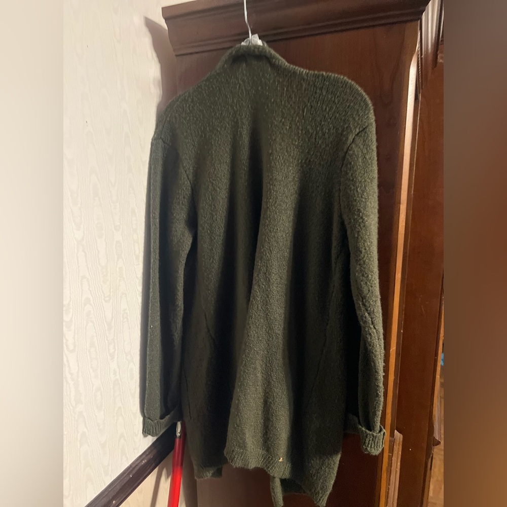 New Directions Olive Knit Sweater - Picture 2 of 3